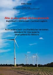 Cover von Aha, so also gelingt die Energiewende !! Begleitbuch = Wörterbuch + Sachbuch zugleich