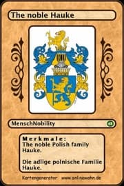 Cover von The noble Polish family Hauke. Die adlige polnische Familie Hauke.