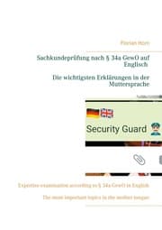 Cover von Sachkundeprüfung nach § 34a GewO auf Englisch - Die wichtigsten Erklärungen in der Muttersprache