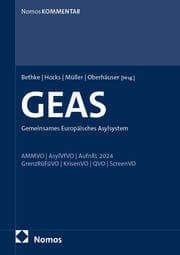Cover von Gemeinsames Europäisches Asylsystem: GEAS