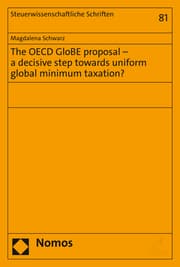 Cover von The OECD GloBE proposal - a decisive step towards uniform global minimum taxation?