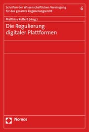Cover von Die Regulierung digitaler Plattformen