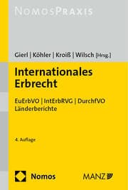 Cover von Internationales Erbrecht