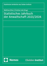 Cover von Statistisches Jahrbuch der Anwaltschaft 2023/2024