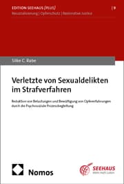 Cover von Verletzte von Sexualdelikten im Strafverfahren