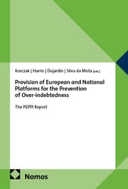 Cover von Provision of European and National Platforms for the Prevention of Over-indebtedness