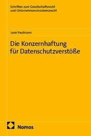 Cover von Die Konzernhaftung für Datenschutzverstöße