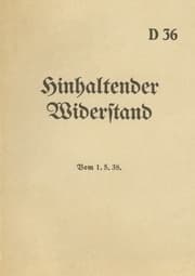 Cover von D 36 Hinhaltender Widerstand