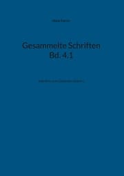 Cover von Gesammelte Schriften Bd. 4.1