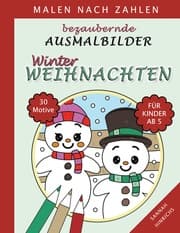 Cover von Bezaubernde Ausmalbilder Malen nach Zahlen - Winter-Weihnachten