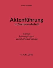 Cover von Aktenführung in Sachsen-Anhalt