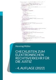Cover von Checklisten zum elektronischen Rechtsverkehr für die Justiz