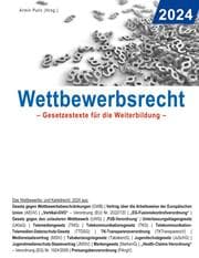 Cover von Wettbewerbsrecht 2024