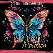 Cover von Schmetterling Malbuch Fotorealistisch.