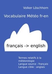 Cover von Vocabulaire météo fr-en