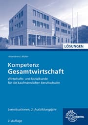 Cover von Kompetenz Gesamtwirtschaft Lernsituationen 2. Ausbildungsjahr