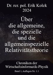 Cover von Über die allgemeine, die spezielle und die allgemeinspezielle Relativitätstheorie