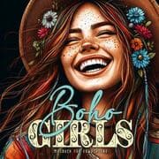 Cover von Boho Girls Malbuch für Erwachsene