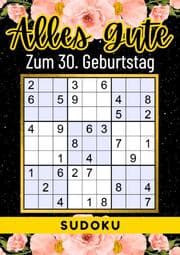 Cover von 30 Geburtstag Geschenk - Alles Gute zum 30. Geburtstag - Sudoku
