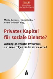 Cover von Privates Kapital für soziale Dienste?