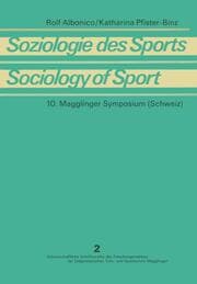 Cover von Soziologie des Sports / Sociology of Sport