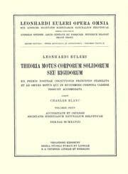 Cover von Theoria motus corporum solidorum seu rigidorum ex primis nostrae cognitionis principiis stabilita et ad omnes motus qui in huiusmodi corpora cadere possunt accomodata 2nd part.