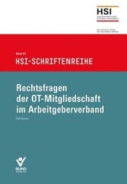 Cover von Rechtsfragen der OT-Mitgliedschaft im Arbeitgeberverband