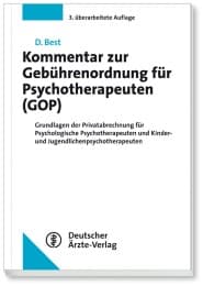 Cover von Kommentar zur Gebührenordnung für Psychotherapeuten (GOP)