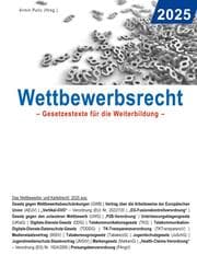Cover von Wettbewerbsrecht 2025