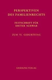 Cover von Perspektiven des Familienrechts
