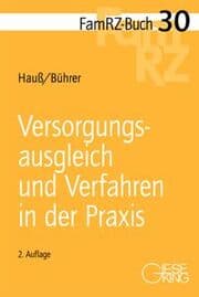 Cover von Versorgungsausgleich und Verfahren in der Praxis