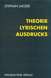 Cover von Theorie lyrischen Ausdrucks