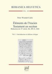 Cover von Éléments de l'Ancien Testament en occitan. Rédaction du 15e siècle, Ms. BN fr. 2426
