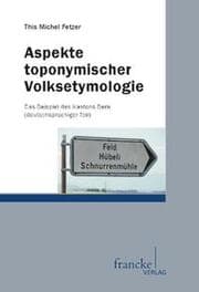 Cover von Aspekte toponymischer Volksetymologie