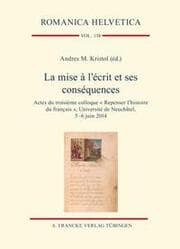Cover von La mise à lécrit et ses conséquences
