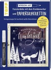 Cover von Vorlagenmappe Fensterdeko mit dem Kreidemarker & Papiersilhouetten - Wunderbare Winterzeit