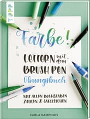 Cover von Farbe! Lettern mit dem Brush Pen - Übungsbuch