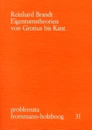 Cover von Eigentumstheorien von Grotius bis Kant