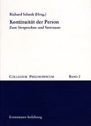 Cover von Kontinuität der Person
