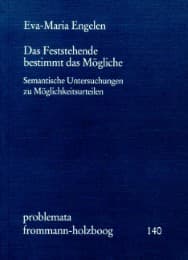 Cover von Das Feststehende bestimmt das Mögliche