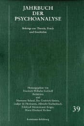 Cover von Jahrbuch der Psychoanalyse 39