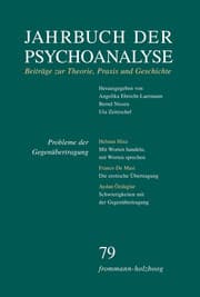 Cover von Jahrbuch der Psychoanalyse / Band 79: Probleme der Gegenübertragung