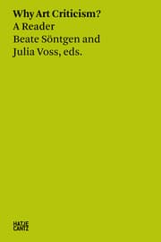 Cover von Why Art Criticism? A Reader