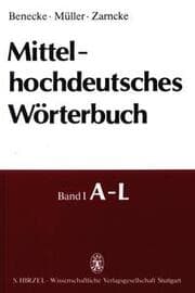 Cover von Mittelhochdeutsches Wörterbuch