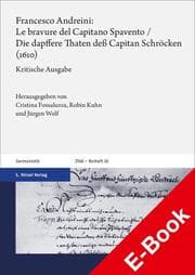 Cover von Francesco Andreini: Le bravure del Capitano Spavento / Die dapffere Thaten deß Capitan Schröcken (1610)