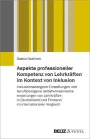 Cover von Aspekte professioneller Kompetenz von Lehrkräften im Kontext von Inklusion