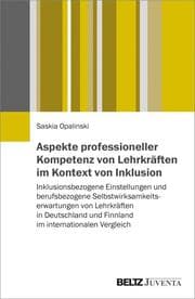 Cover von Aspekte professioneller Kompetenz von Lehrkräften im Kontext von Inklusion