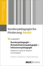 Cover von Sonderpädagogik - Rehabilitationspädagogik - Inklusionspädagogik