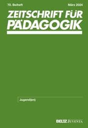 Cover von Zeitschrift für Pädagogik 70.Beiheft 2024: Jugend(en)