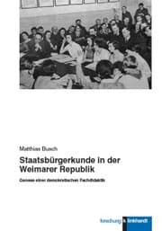 Cover von Staatsbürgerkunde in der Weimarer Republik